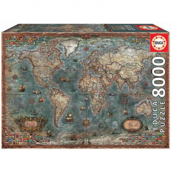 Puzzle 8000 Piezas Mapamundi Histórico