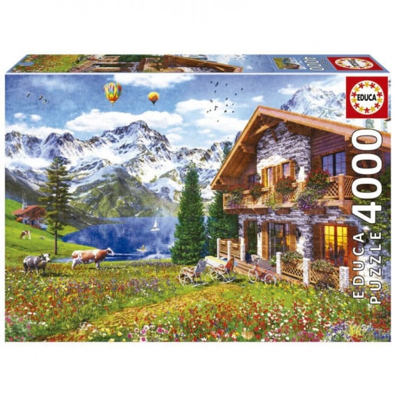 Puzzle 4000 Piezas Hogar en los Alpes