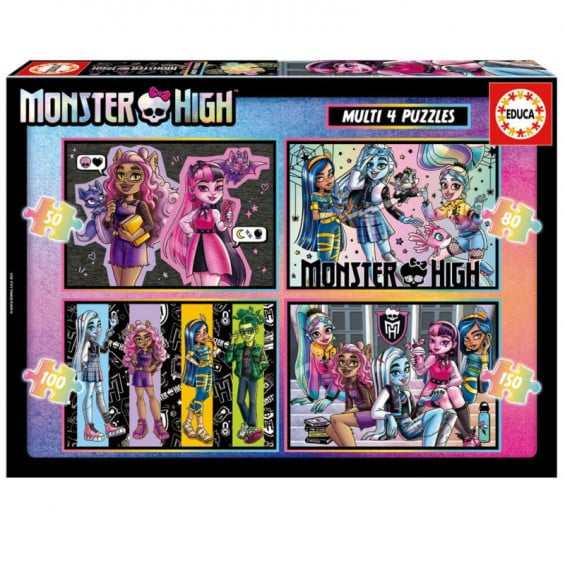 Puzzle Multi 50-80-100-150 Piezas Monster High