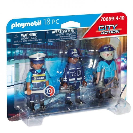 PLAYMOBIL City Action Set Figuras Policía - 70669