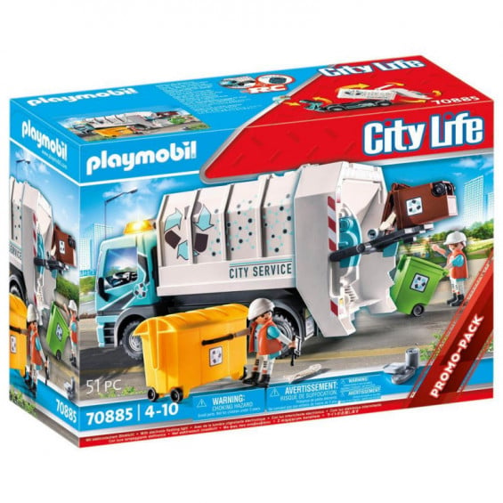 PLAYMOBIL City Life Camión de Basura con Luces - 70885