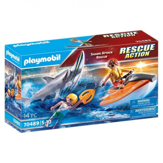 PLAYMOBIL Rescue Action Shark Attack Rescue - 70489