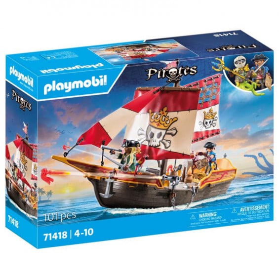 PLAYMOBIL Pirates Barco Pirata - 71418