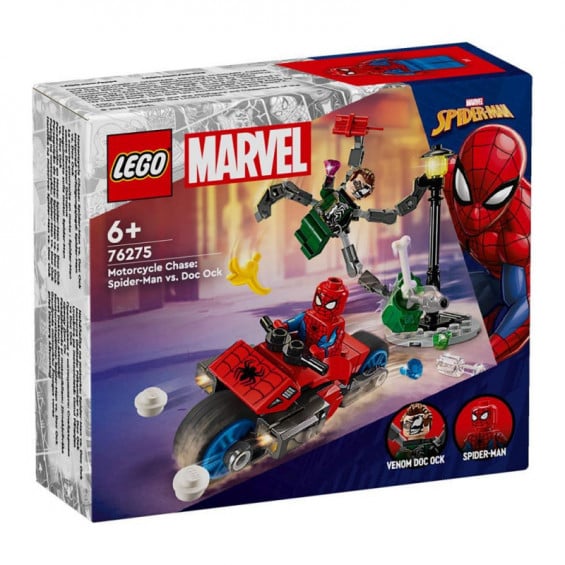 LEGO Súper Héroes Marvel Persecución En Moto: Spiderman Vs. Doc Ock - 76275