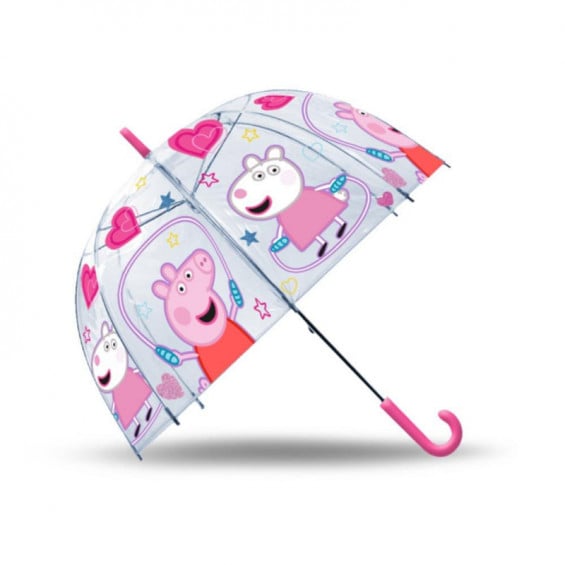 Peppa Pig Paraguas Transparente Campana 46 cm