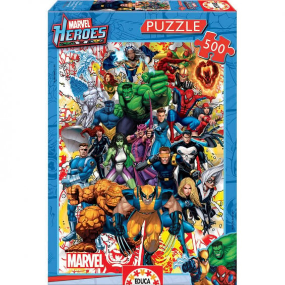 Puzzle 500 Piezas Héroes de Marvel