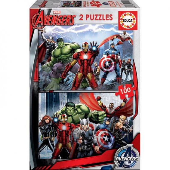 Puzzle 2 x 100 Piezas Avengers