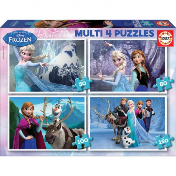 Puzzle Multi 50-80-100-150 Piezas Frozen