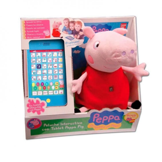 Peppa Pig Peluche Interactivo con Tablet