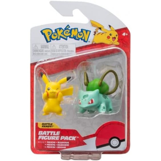 Pokémon Battle Figure Pack Pikachu y Bulbasur