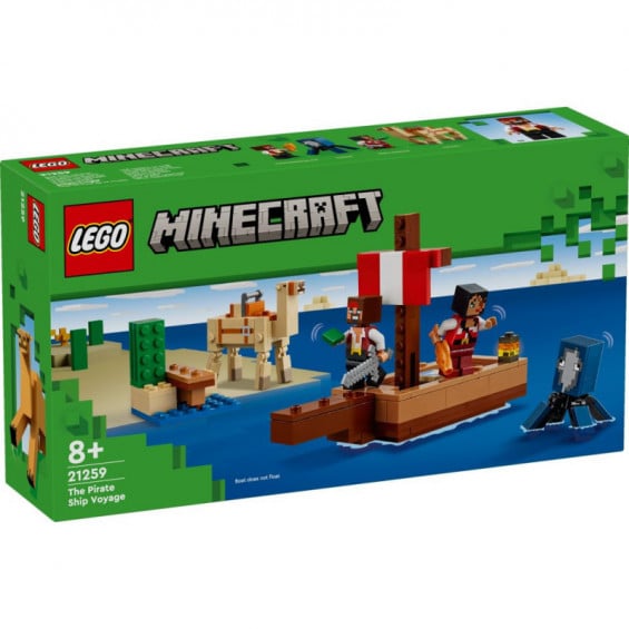 LEGO Minecraft El Viaje en el Barco Pirata - 21259