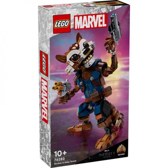 LEGO Súper Héroes Marvel Rocket y Bebé Groot - 76282