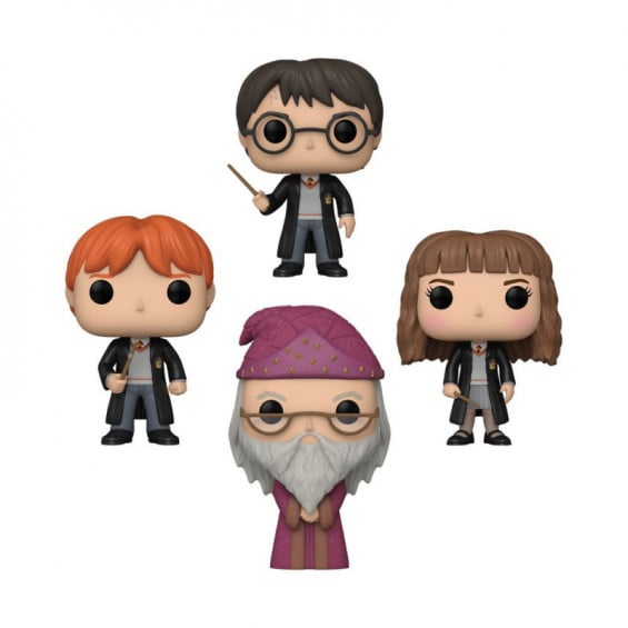 Funko Pop! Pack 4 Figuras De Vinilo Harry Potter Edición Especial