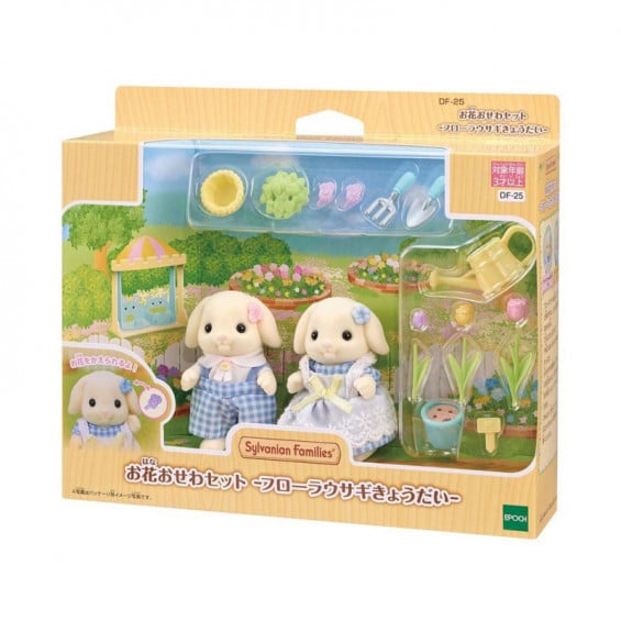 Sylvanian Families Set Hermanos Conejo Flor