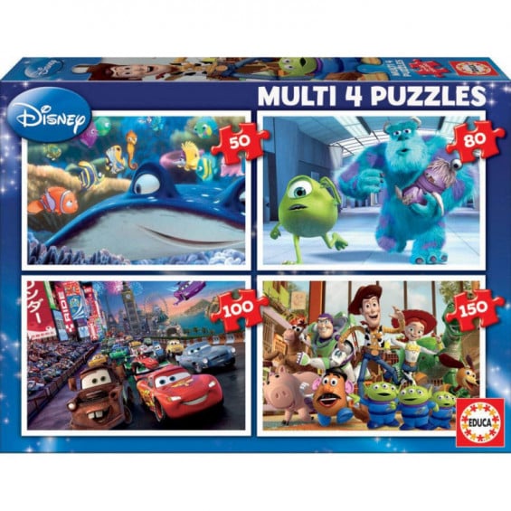 Puzzle Multi 50-80-100-150 Piezas Pixar