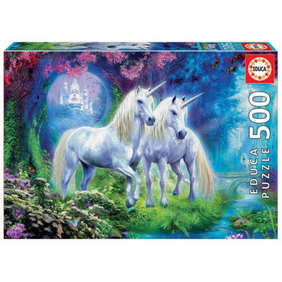 Puzzle Unicornios en el Bosque 500 Piezas