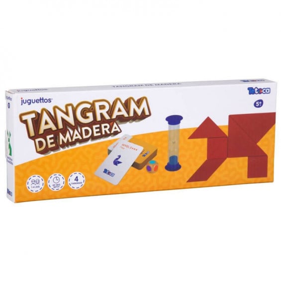 TeToca Tangram de Madera 4 Jugadores