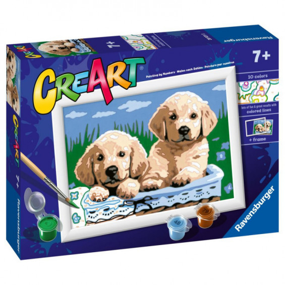 Ravensburger CreaArt Serie E: Perros Retriever Kit de Pintura