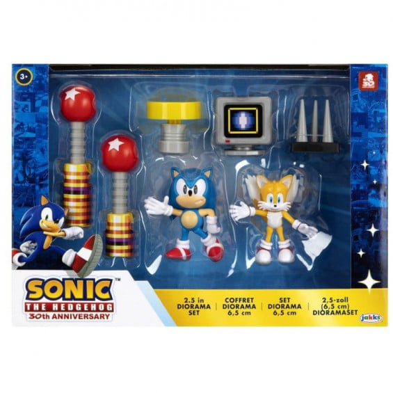 Sonic Set Diorama con Figuras y Accesorios