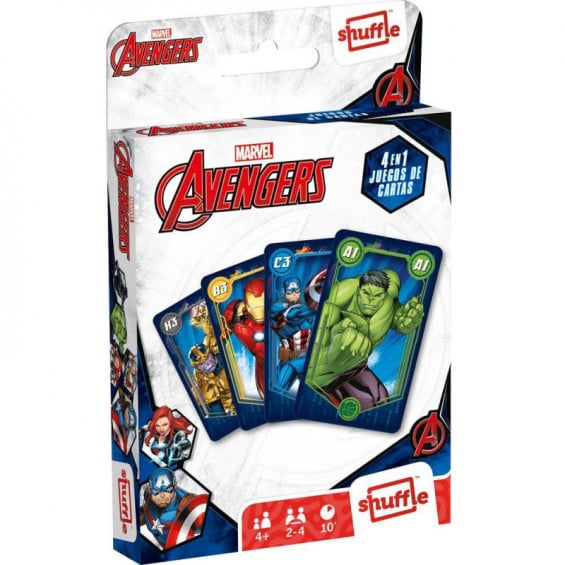 Avengers Juego de Cartas 4 en 1