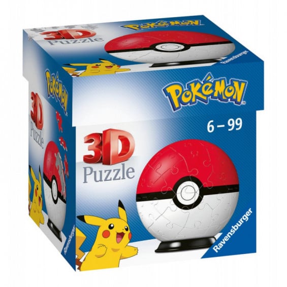 Ravensburger Puzzle 3D 55 Piezas Pokémon Poke Ball