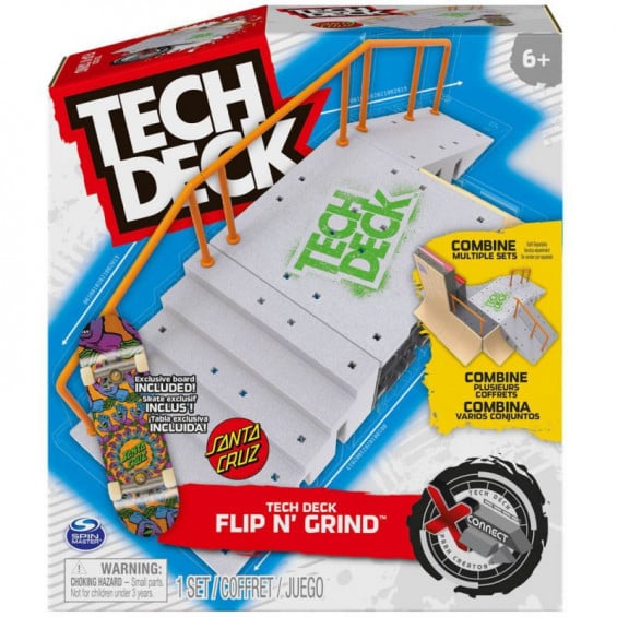 Tech Deck Flip N' Grind Juego de Rampas Personalizable