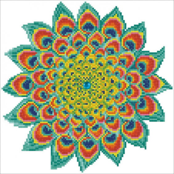 Diamond Dotz Peacock Mandala