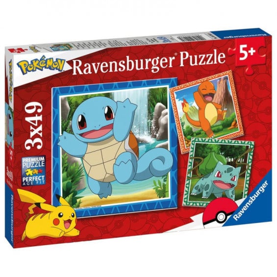 Ravensburger Puzzle 3 x 49 Piezas Pokémon