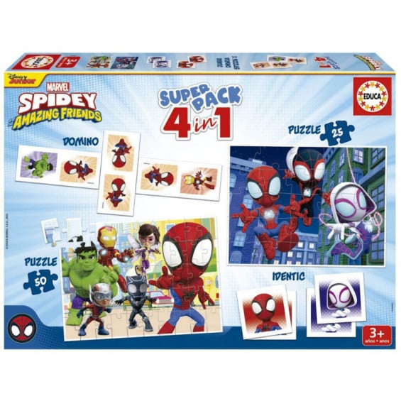 Spidey And His Amazing Friends Superpack 4 en 1