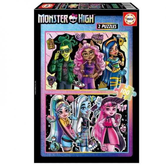 Puzzle 2 x 100 Piezas Monster High