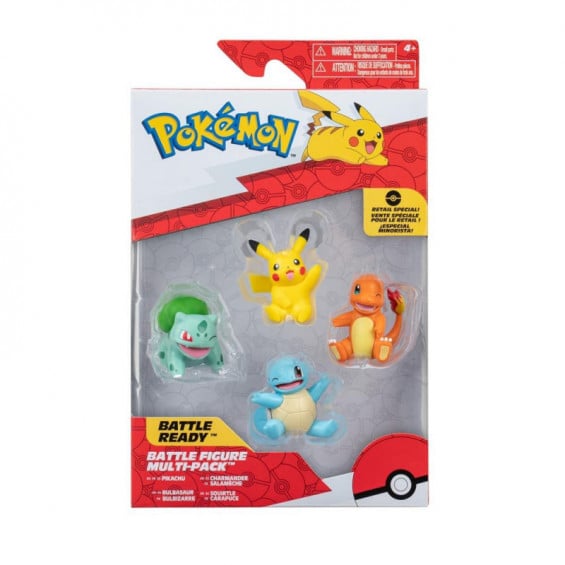 Pokémon Pack 4 Figuras Kanto