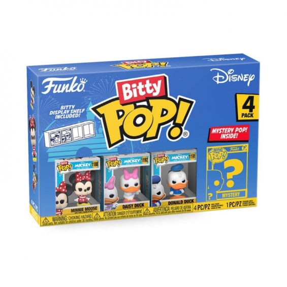 Funko Bitty Pop! Disney Pack 4 Figuras De Vinilo Serie 2 Varios Modelos