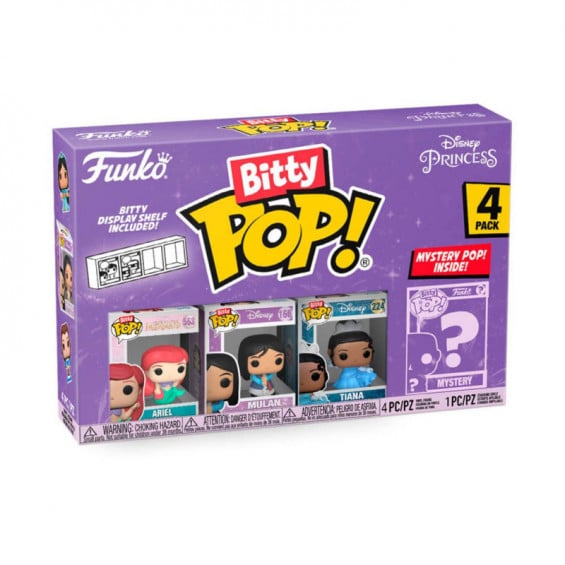 Funko Bitty Pop! Disney Princess 4 Figuras De Vinilo Serie 1 Varios Modelos