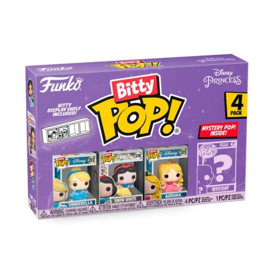 Funko Bitty Pop! Disney Princess 4 Figuras De Vinilo Serie 3 Varios Modelos