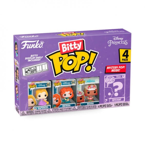 Funko Bitty Pop! Disney Princess 4 Figuras De Vinilo Serie 4 Varios Modelos