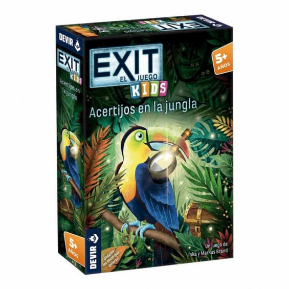 Devir Exit Kids Acertijos En La Jungla Juego de Mesa