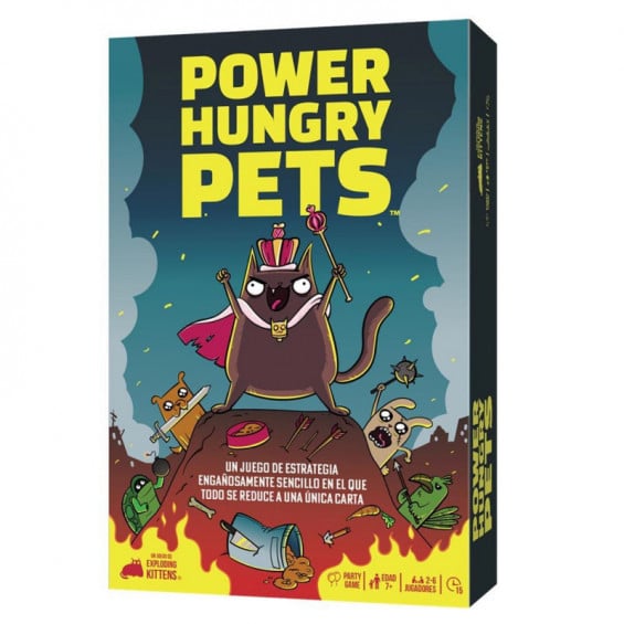 Asmodee Power Hungry Pets Juego de Mesa