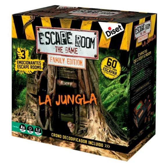 Diset Escape Room Edición Familiar: La Jungla Juego de Mesa