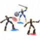 Avengers Taskmaster Vs Iron Man & Capitán América Bend And Flex