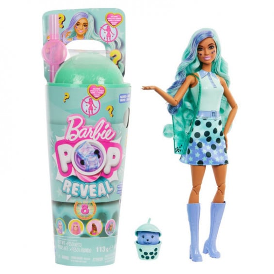 Barbie Pop Reveal Serie Té de Burbujas Muñeca Té Verde
