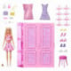 Barbie Dream Closet Muñeca, Conjunto y Accesorios