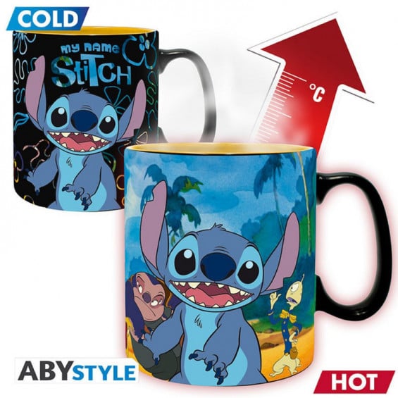 ABYstyle Disney Lilo & Stitch Taza Heat Change 460 ml