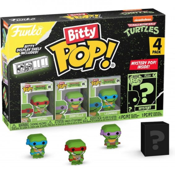 Funko Bitty Pop! Tortugas Ninja Pack 4 Figuras de Vinilo Varios Modelos