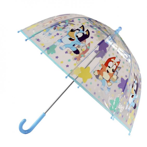 Bluey Paraguas Manual Transparente Burbuja