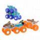 Hot Wheels Monster Trucks Multipack de Camión y Plataforma, Mega-Wrex y Tiger Shark