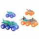 Hot Wheels Monster Trucks Multipack de Camión y Plataforma, Mega-Wrex y Tiger Shark