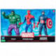 Marvel Pack de Defensores Figuras Hulk Spider Man y Capitán América