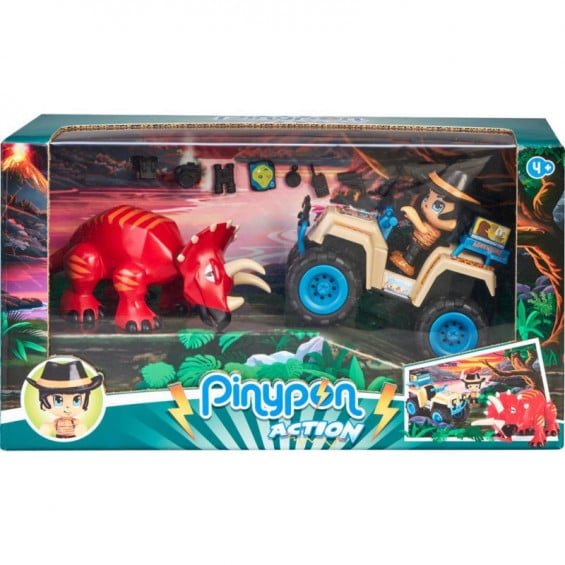 Pinypon Action Wild Quad Con Dinosaurio