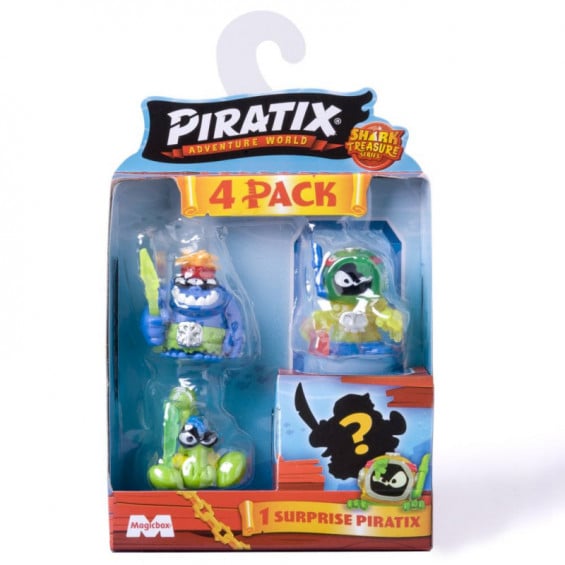 Piratix Shark Treasure 4 Pack Varios Modelos