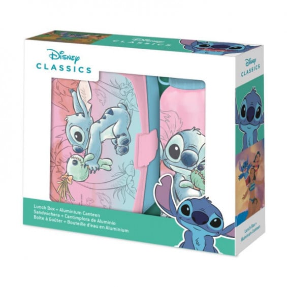 Lilo & Stitch Set de Sandwichera y Cantimplora de Aluminio